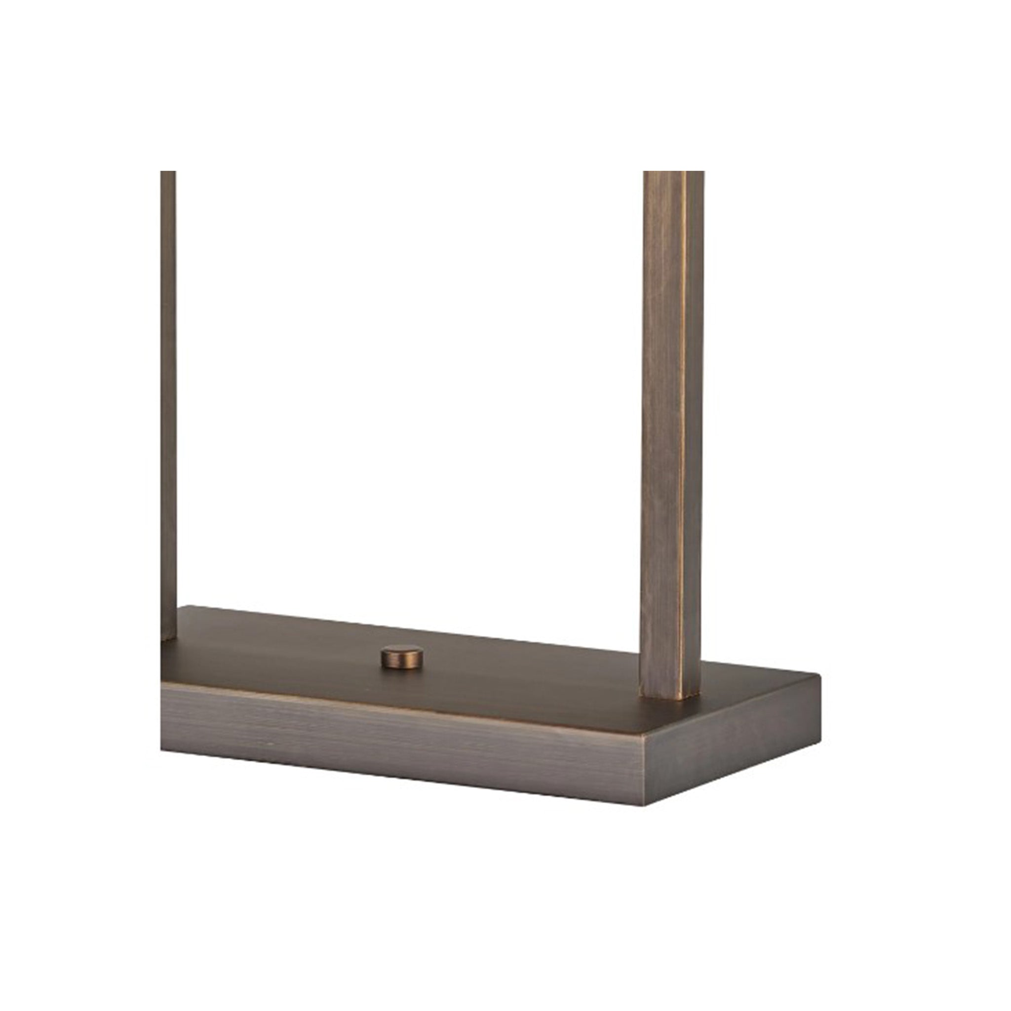 Square Frame Table Lamp in Matt Bronze